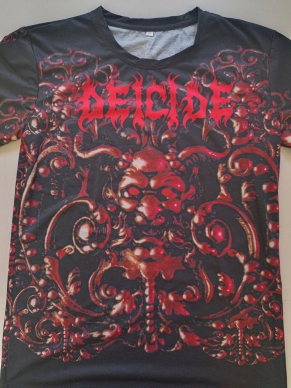Deicide All Over Print Shirt Official Band Merch Adult Size Medium Brand New